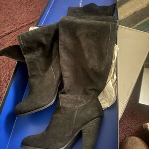 Elegant Black OTK Women's Boots